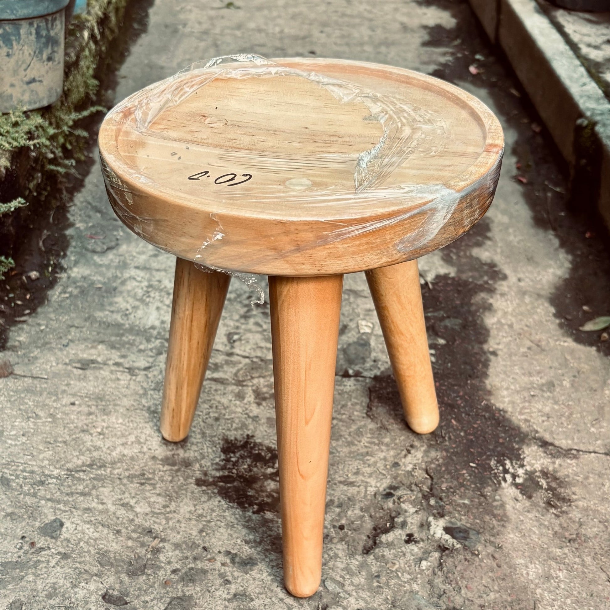 Base Trípode De Madera - Vivero Florecer