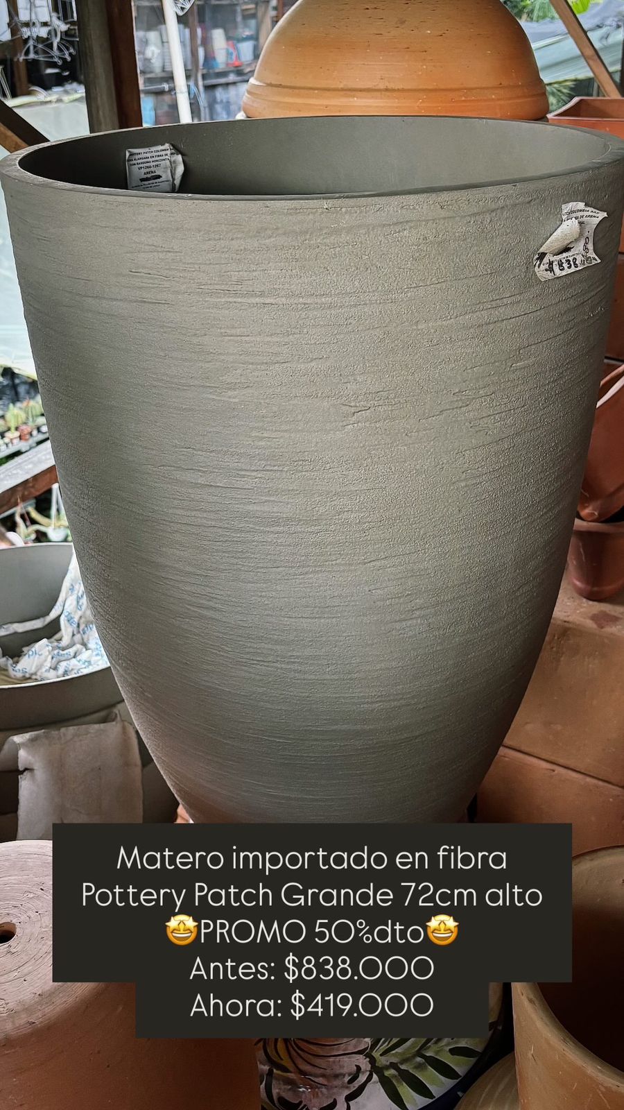 Matero Importado Grande 72 cm - Vivero Florecer