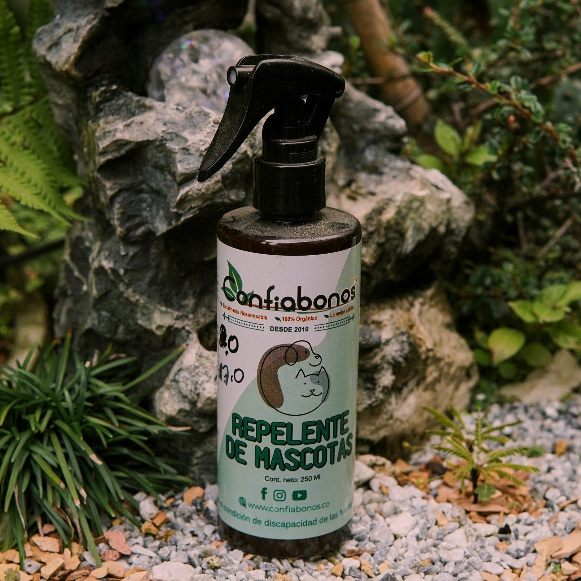 Repelente de mascotas orgánico Confiabonos (250ml) - Vivero Florecer